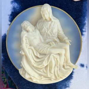 Pieta Michelangelo Bradford Exchange Collectible Plate 3D Limited Edition #1846
